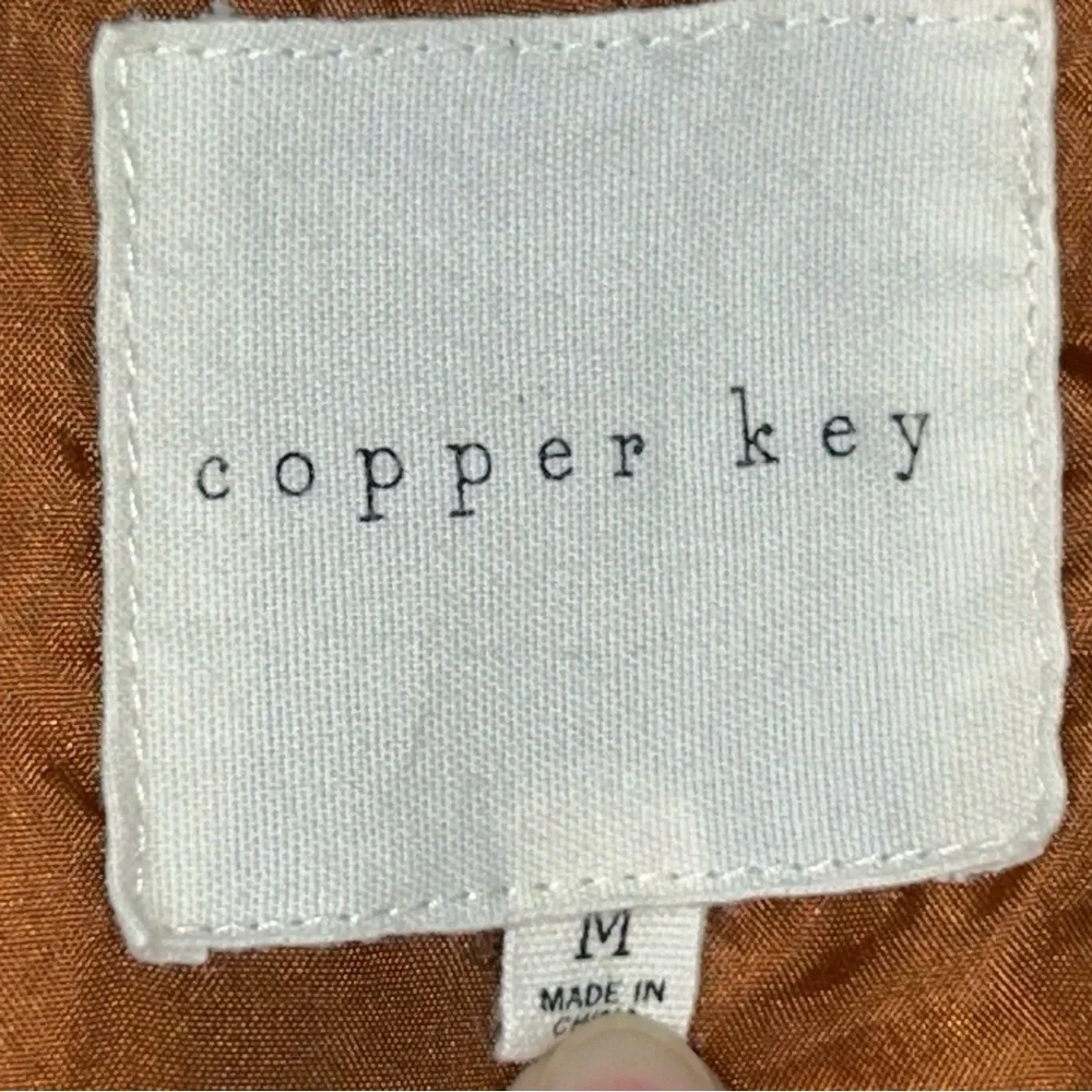 Copper Key Faux Sherpa Jacket Size Medium Girls'
